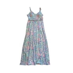 LILLY PULITZER Blake Maxi Dress Multi Via Del Mar Size 12